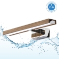 Brilagi - LED vannitoa peegli valgustus WOODY MIRROR 3-ühes LED/8W/230V 40 cm IP44 läikiv kroom/tamm/pähkel