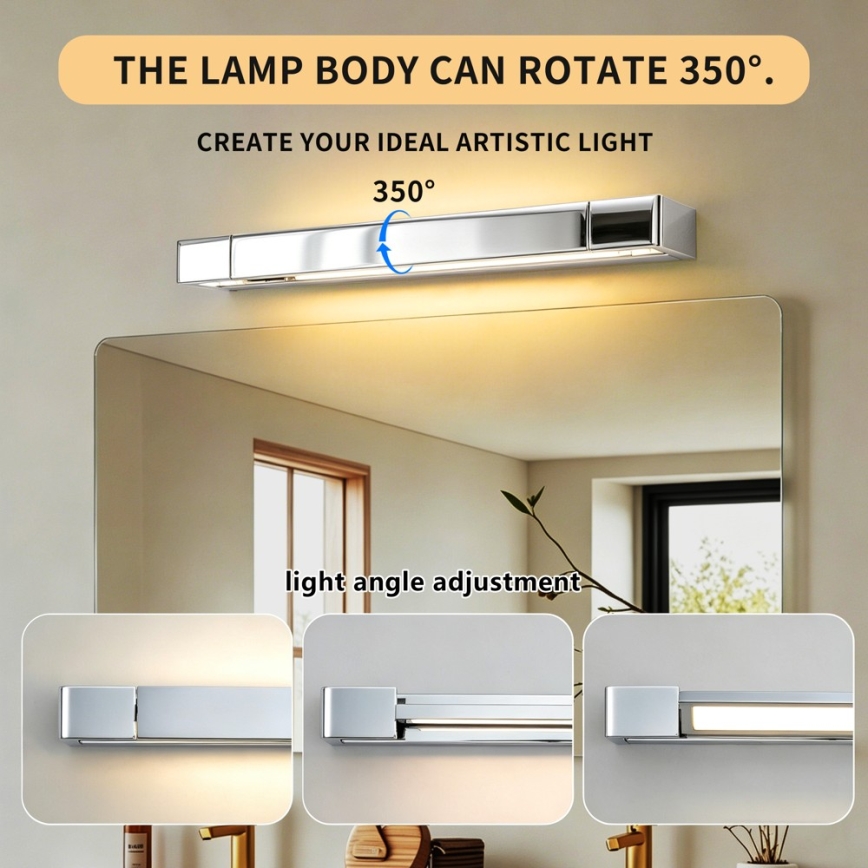 BRILAGI - Vannitoa peegli LED-valgustus AQUA LINE LED/12W/230V 45 cm IP44 läikiv kroom CRI 90