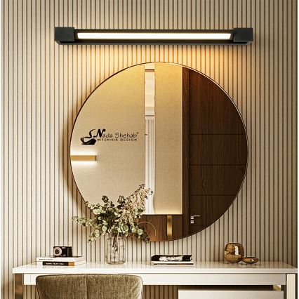 Brilagi - LED vannitoa peeglivalgusti AQUA LINE LED/18W/230V 60 cm IP44 must CRI 90