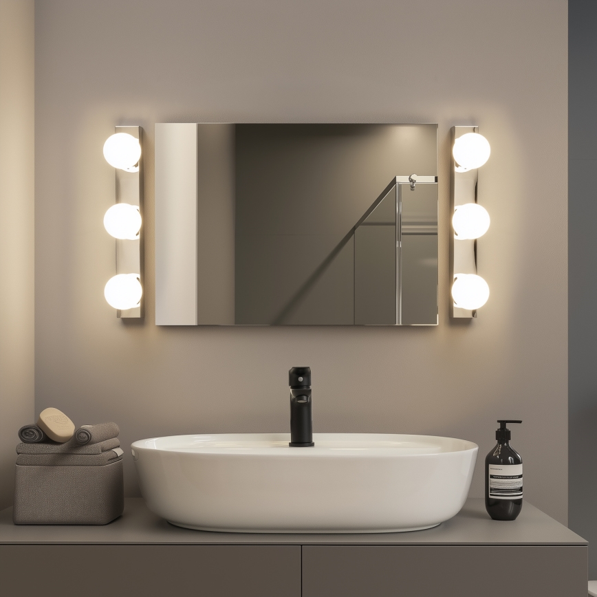 Brilagi - LED-vannitoa peeglivalgusti HOLLYWOOD 3xLED/3W/230V 39 cm IP44 läikiv kroom