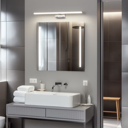 Brilagi - LED-vannitoa peegelvalgusti 3-ühes VESTRA LED/12W/230V 60 cm IP44 läikiv kroom