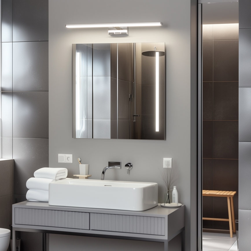 Brilagi - LED-vannitoa peegelvalgusti 3-ühes VESTRA LED/12W/230V 60 cm IP44 läikiv kroom