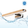 Brilagi - LED-vannitoa peeglivalgusti WOODY MIRROR 3-ühes LED/8W/230V 40 cm IP44 läikiv kroom/tamm