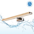 Brilagi - LED-vannitoa peeglivalgustus 3-ühes WOODY MIRROR LED/12W/230V 60 cm IP44 läikiv kroom/tamm