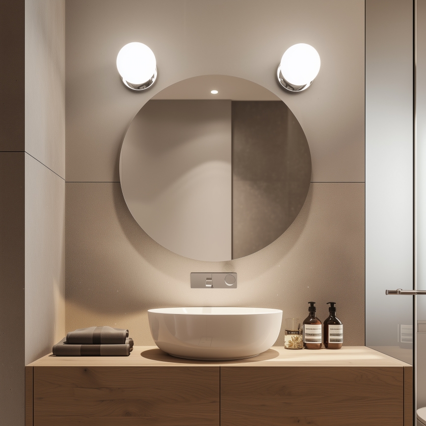 Brilagi - LED vannitoa seinavalgusti BALL LED/6W/230V 3000/4000/6500K IP44 läikiv kroom