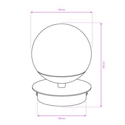 Brilagi - LED vannitoa seinavalgusti BALL LED/6W/230V 3000/4000/6500K IP44 läikiv kroom