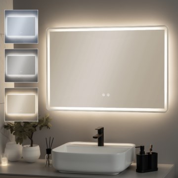 Brilagi - LED-vannitoa soojendusega peegel BELLA LED/19W/230V 60x90 cm IP44 CRI 90 hämardatav + CCT