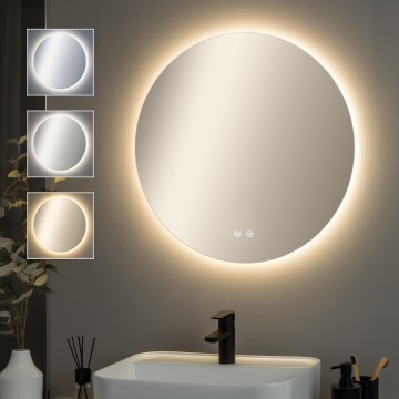 Brilagi - LED-vannitoa soojendusega peegel DEMI PRO LED/20W/230V läbimõõt 60 cm IP44 CRI 90 hämardatav + CCT