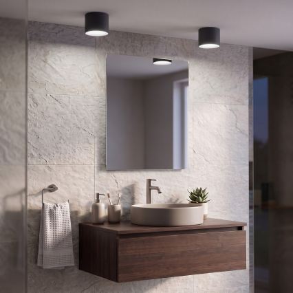 BRILAGI - LED vannitoa kohtvalgusti SMOOTH 1xGX53/15W/230V 60x82 mm must IP54