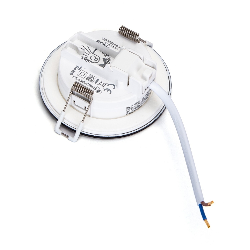 Brilagi - LED-vannitoa süvistatav laelamp LED/4,8W/230V 6000K must IP65