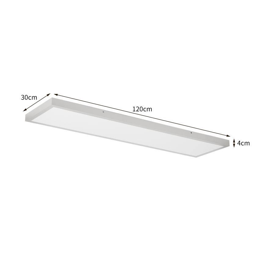 Brilagi - LED-vannitoa laevalgusti FRAME LED/50W/230V 3000/4000/6000K 120x30 cm IP44 hõbedane