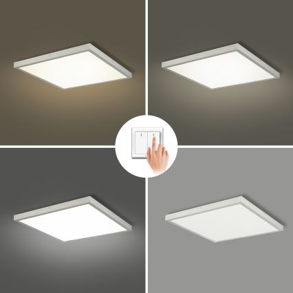 Brilagi - LED vannitoa laelamp FRAME LED/50W/230V 3000/4000/6000K 60x60 cm IP44 hõbedane