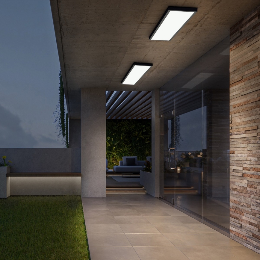 Brilagi - LED vannitoa laelamp FRAME LED/50W/230V 120x30 cm 3000/4000/6000K IP44 must