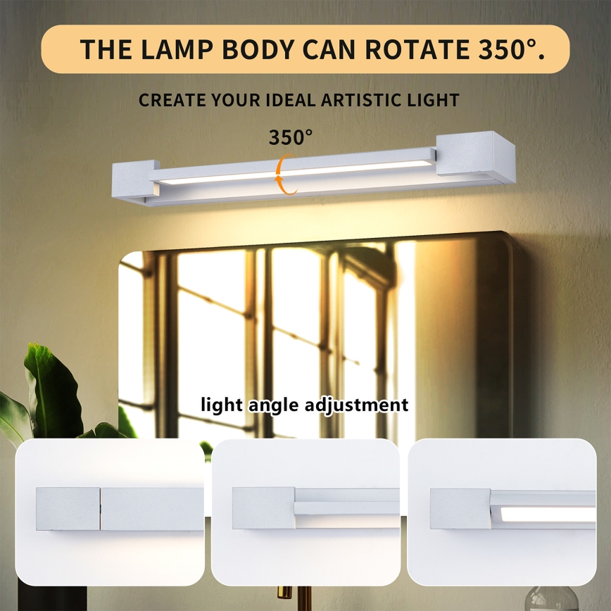 Brilagi - Vannitoa peeglivalgusti AQUA LINE LED/12W/230V 45 cm IP44 mattkroom CRI 90