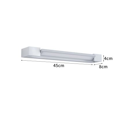 Brilagi - Vannitoa peeglivalgusti AQUA LINE LED/12W/230V 45 cm IP44 mattkroom CRI 90