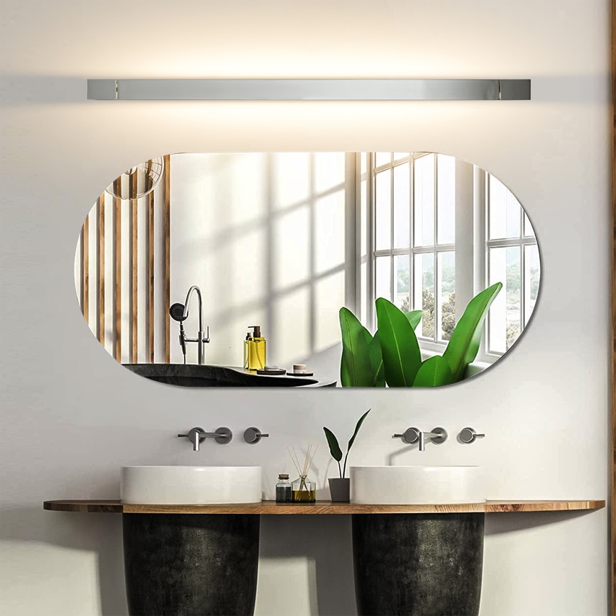 Brilagi - AQUA LINE LED vannitoa peeglivalgusti, 24W, 230V, 90 cm, IP44, läikiv kroom, CRI 90