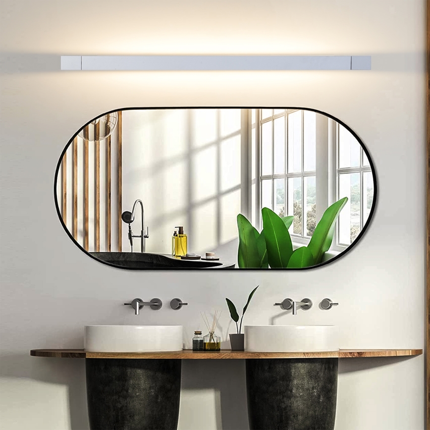Brilagi – AQUA LINE LED vannitoa peegli valgusti LED/24W/230V, 90 cm, IP44, mattkroom, CRI 90
