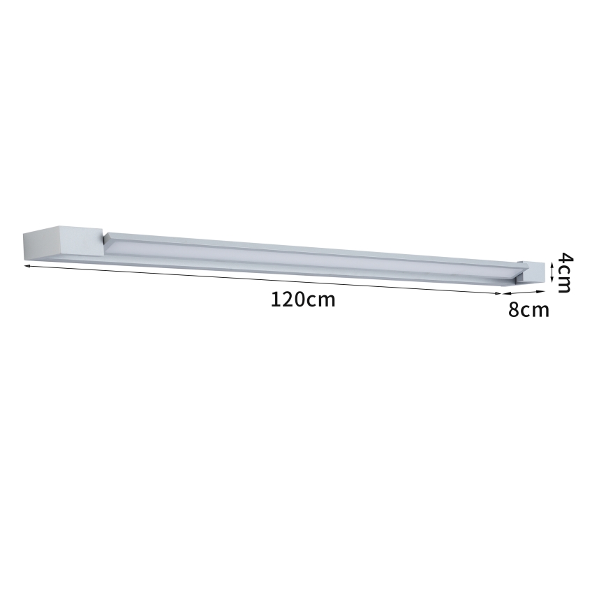 Brilagi - LED-vannitoa peeglivalgusti AQUA LINE LED/36W/230V 120 cm IP44 mati kroom CRI 90