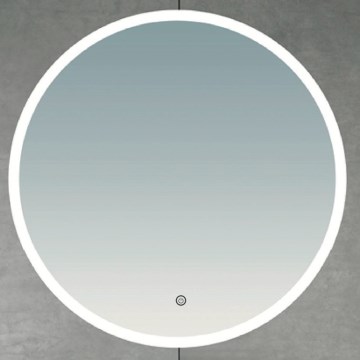 Brilagi - LED-vannitoapeegel BERNATE LED/19W/230V läbimõõt 60 cm hõbedane IP44 CRI 90 hämardatav + CCT