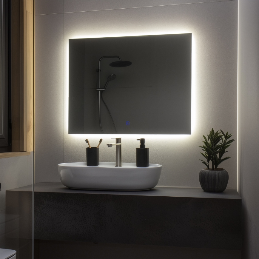 BRILAGI - LED-vannitoa peegel LUCE LED/28W/230V 60x80 cm IP44 CRI 90 hämardatav + CCT