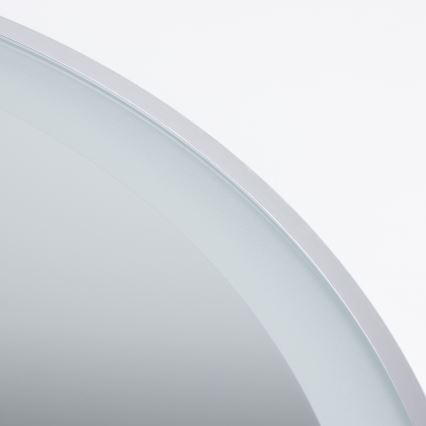 Brilagi - TORINO LED vannitoa peegel, 19 W / 230 V, läbimõõt 60 cm, hõbedane, IP44, CRI 90, hämardatav + CCT