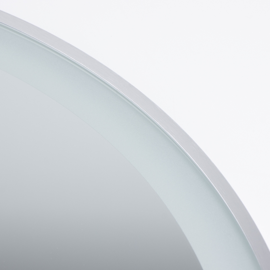 Brilagi - TORINO LED vannitoa peegel, 19 W / 230 V, läbimõõt 60 cm, hõbedane, IP44, CRI 90, hämardatav + CCT