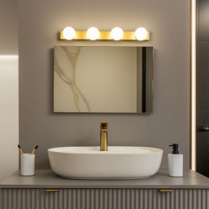 Brilagi - LED-vannitoa peegli valgusti HOLLYWOOD 4xLED/3W/230V 53 cm IP44 kuldne