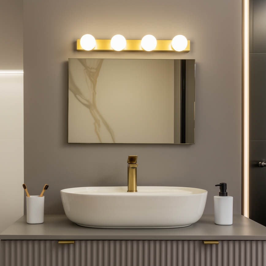 Brilagi - LED-vannitoa peegli valgusti HOLLYWOOD 4xLED/3W/230V 53 cm IP44 kuldne