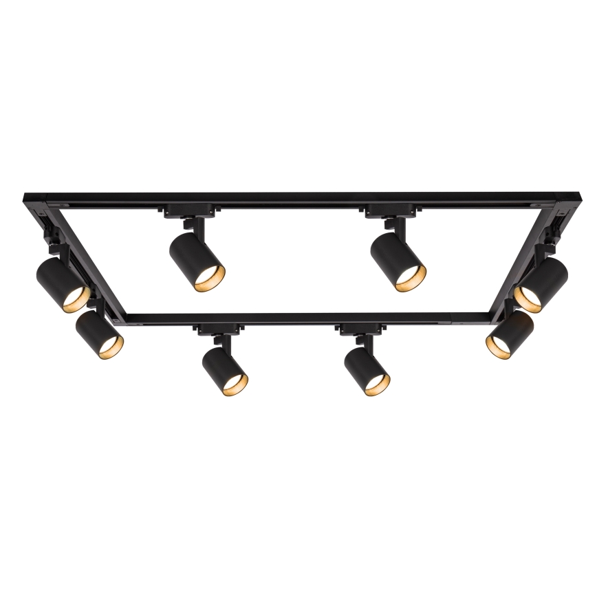 Brilagi - liistisüsteemi spotvalgusti HUSKY 8xGU10/10W/230V must