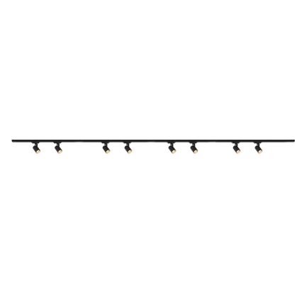 Brilagi - liistisüsteemi spotvalgusti HUSKY 8xGU10/10W/230V must
