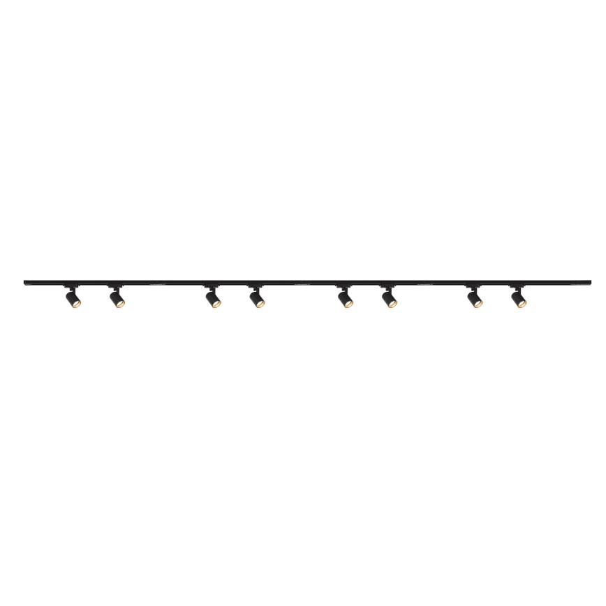 Brilagi - liistisüsteemi spotvalgusti HUSKY 8xGU10/10W/230V must