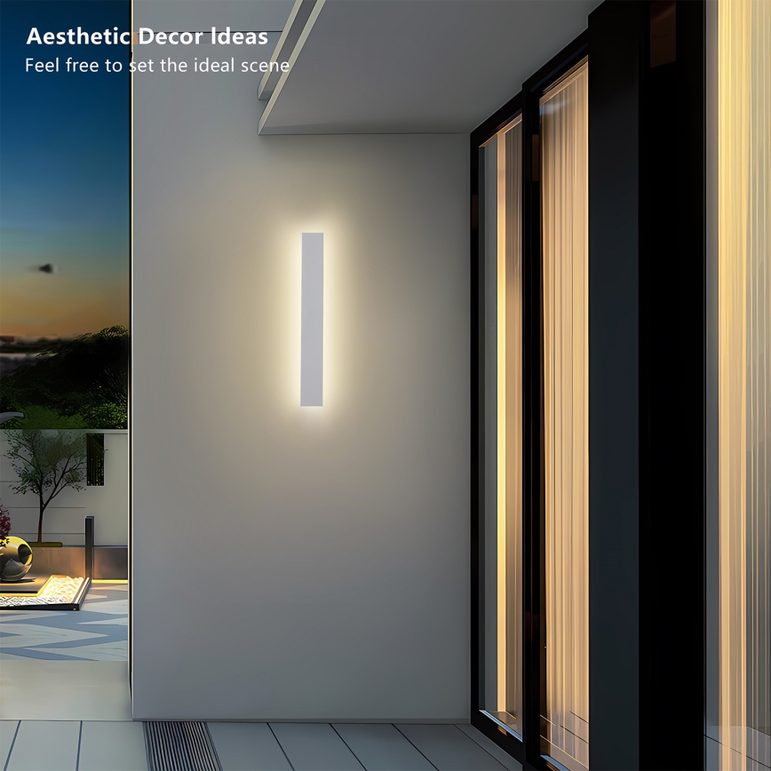 Brilagi - LED välisseinavalgusti LINEAR LED/12W/230V 3000K IP65 50 cm valge CRI 90