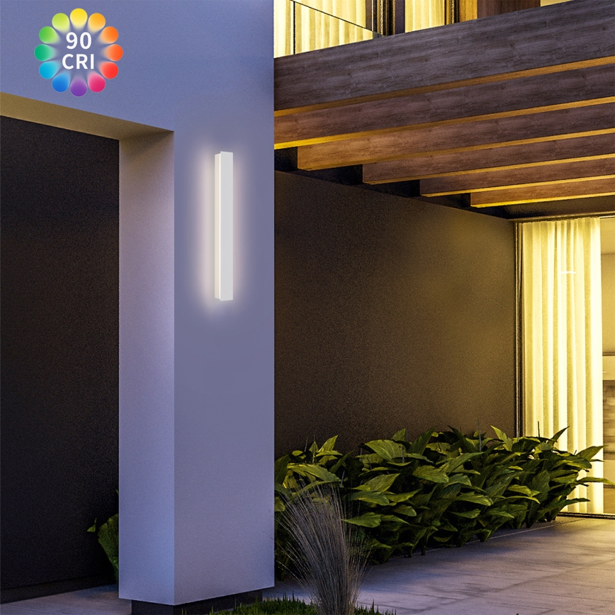 Brilagi - LED välisseinavalgusti LINEAR LED/12W/230V 3000K IP65 50 cm valge CRI 90