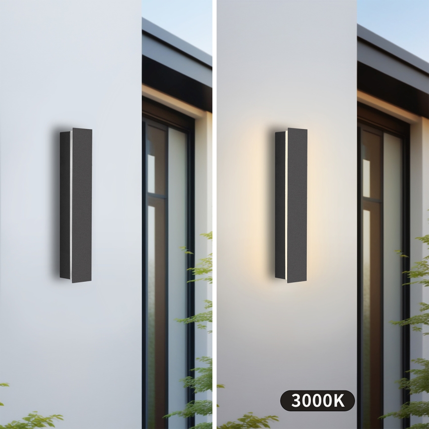 Brilagi - LED välisseinavalgusti LINEAR LED/8W/230V 3000K IP65 30 cm antratsiit