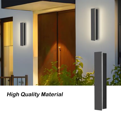 Brilagi - LED välisseinavalgusti LINEAR LED/8W/230V 3000K IP65 30 cm antratsiit
