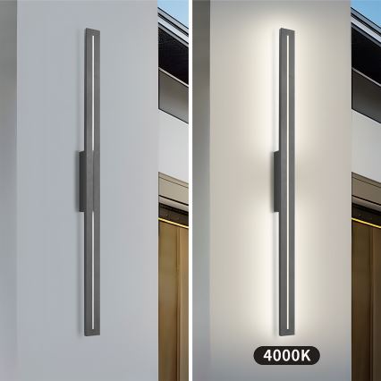 Brilagi - LED välisseinavalgusti LINEO LED/24W/230V 4000K IP65 100 cm antratsiit CRI 90