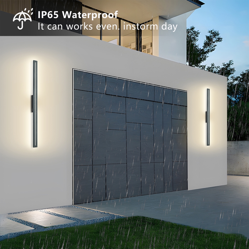Brilagi - LED välisseinavalgusti LINEO LED/24W/230V 4000K IP65 100 cm antratsiit CRI 90
