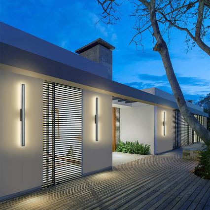 Brilagi - LED välisseinavalgusti LINEO LED/24W/230V 4000K IP65 100 cm antratsiit CRI 90
