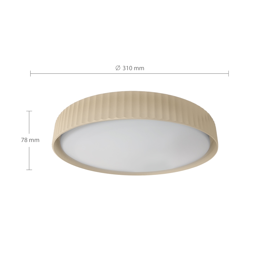 Brilagi - LUCIA LED laelamp, 24 W / 230 V, Ø 31 cm, beež