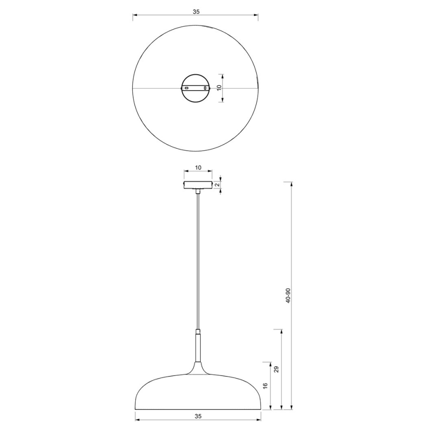 Brilagi - Lühter ABRAHAM 1xE27/60W/230V d. 35 cm roheline
