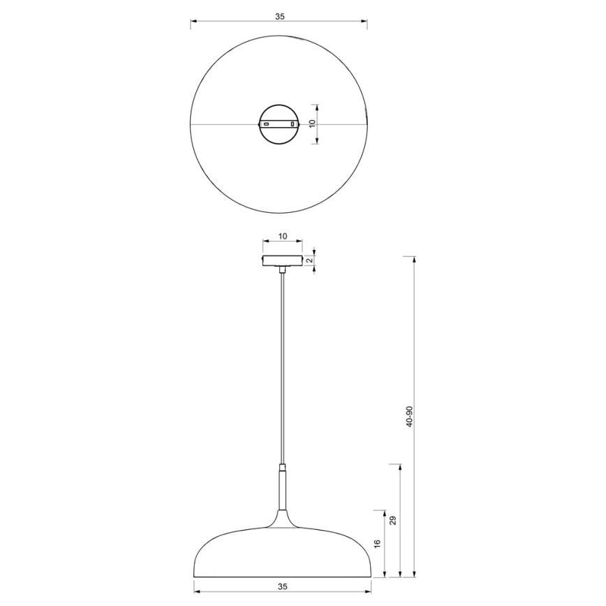 Brilagi - Lühter ABRAHAM 1xE27/60W/230V d. 35 cm sinine