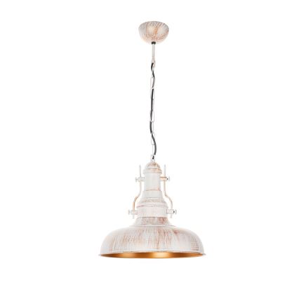 Brilagi - Lühter ahelaga PYRONIC 1xE27/40W/230V läbimõõt 32 cm kreemjas/patina