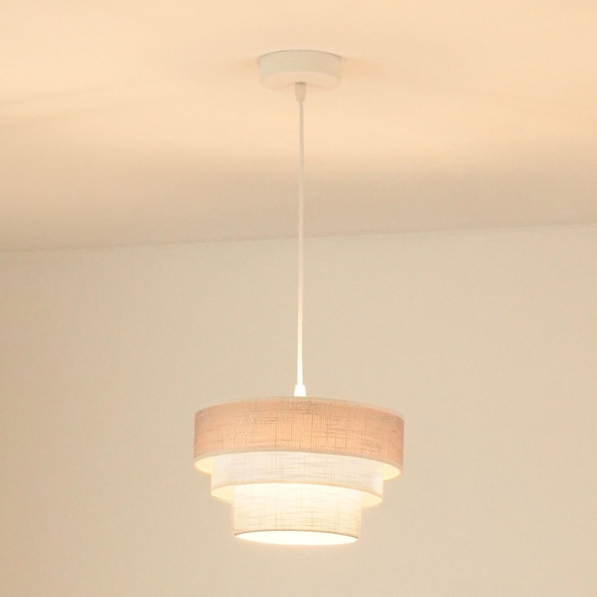 Brilagi - Lühter ALASKA LUNETA 1xE27/15W/230V d. 25 cm hall/kreemikas