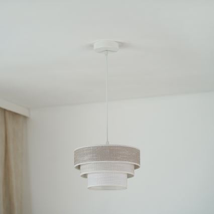 Brilagi - Lühter ALASKA LUNETA 1xE27/15W/230V d. 25 cm hall/kreemikas