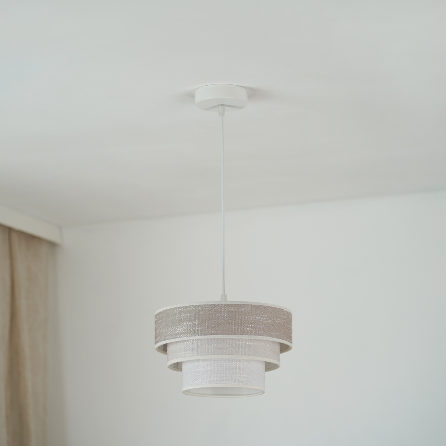 Brilagi - Lühter ALASKA LUNETA 1xE27/15W/230V d. 25 cm hall/kreemikas