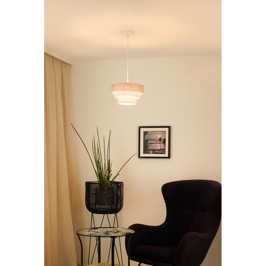 Brilagi - Lühter ALASKA LUNETA 1xE27/15W/230V d. 25 cm hall/kreemikas