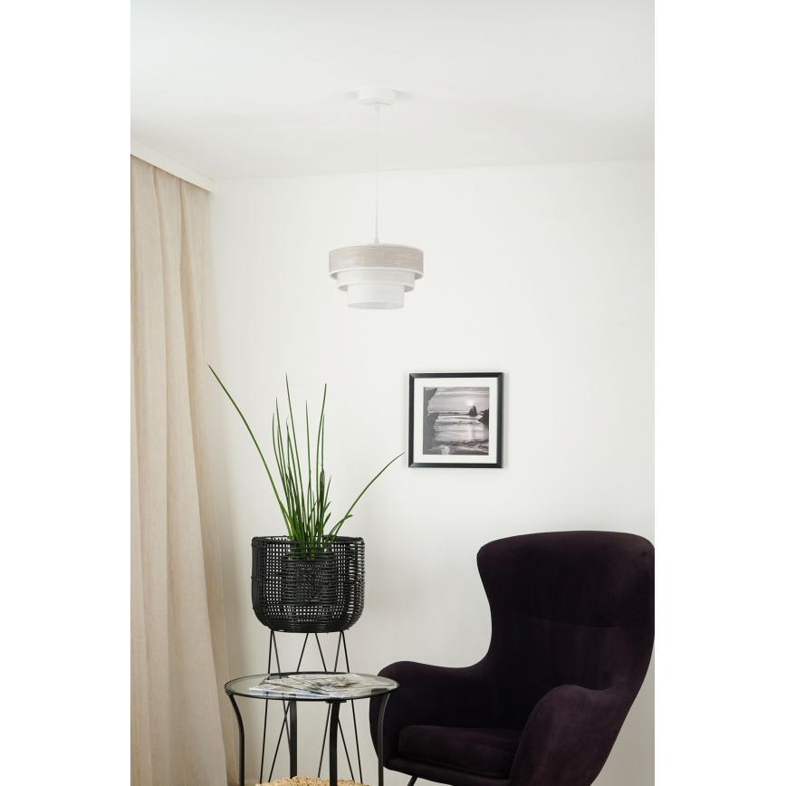 Brilagi - Lühter ALASKA LUNETA 1xE27/15W/230V d. 25 cm hall/kreemikas