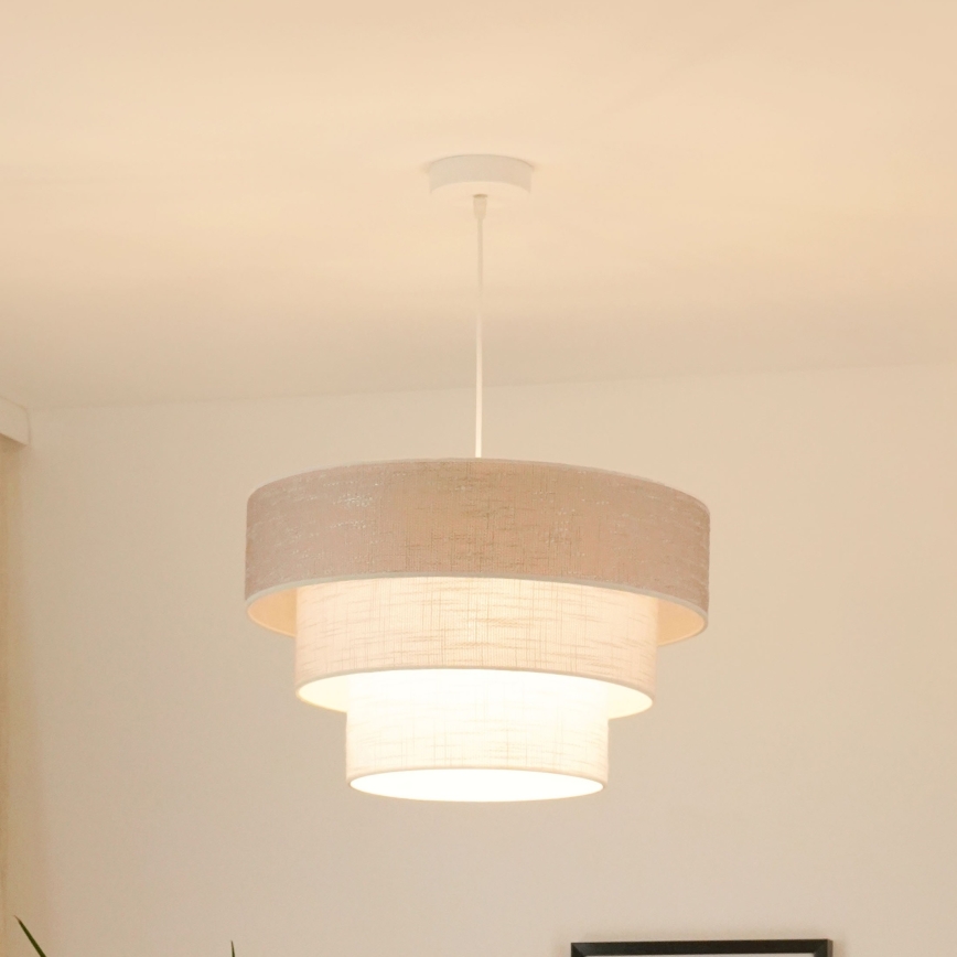 Brilagi - Lühter ALASKA LUNETA 1xE27/15W/230V d. 45 cm hall/kreemikas