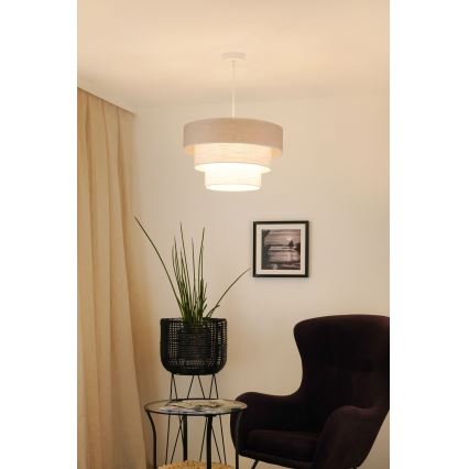 Brilagi - Lühter ALASKA LUNETA 1xE27/15W/230V d. 45 cm hall/kreemikas