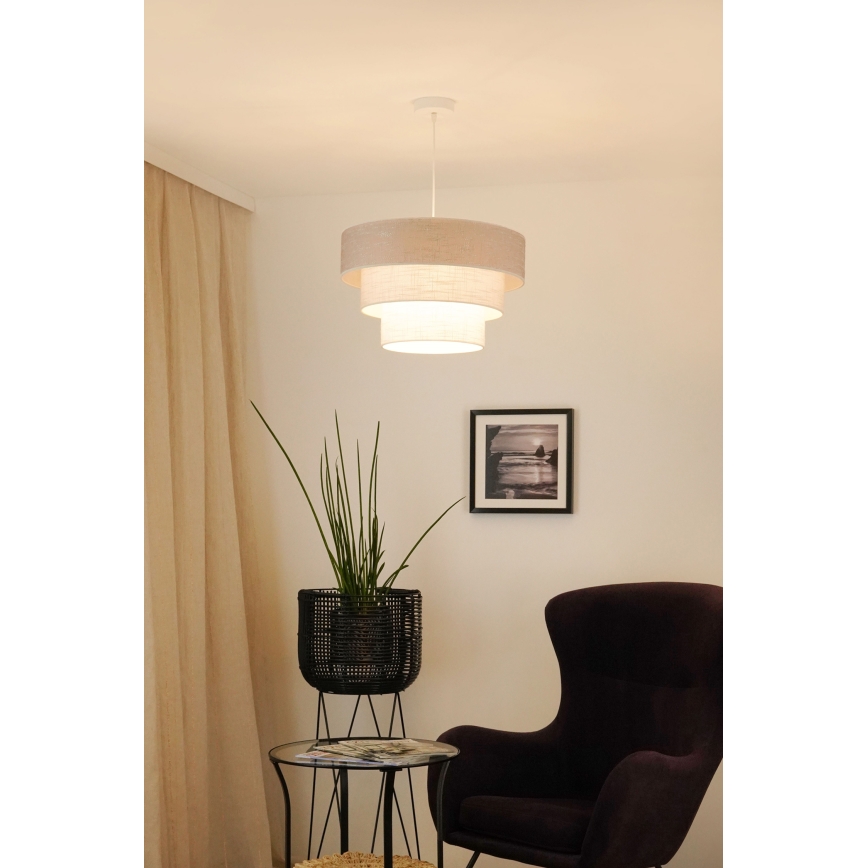 Brilagi - Lühter ALASKA LUNETA 1xE27/15W/230V d. 45 cm hall/kreemikas